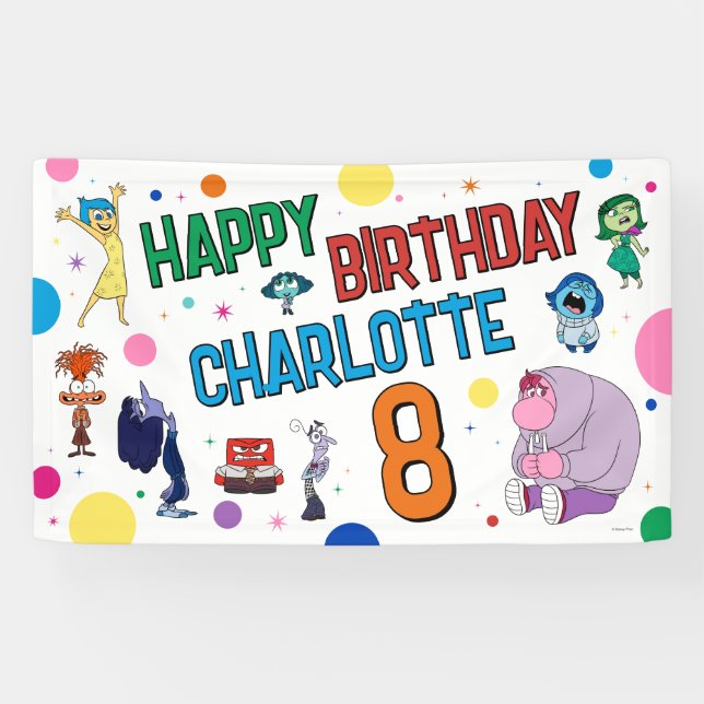 Inside Out 2 Birthday Banner (Horizontal)