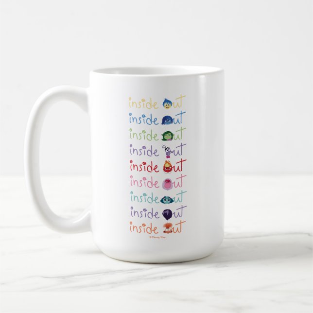 Inside Out 2 Character Lineup Graphic Coffee Mug (Left)
