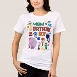 Inside Out 2 Mom of the Birthday Boy Tri-Blend Shirt<br><div class="desc">Celebrate your little one’s big day in style with this Inside Out 2 Mom of the Birthday Boy shirt! Featuring Joy, Sadness, and other beloved characters from the movie, this soft and comfortable shirt is perfect for matching the party theme. Whether you're coordinating with the celebration or simply showing off...</div>