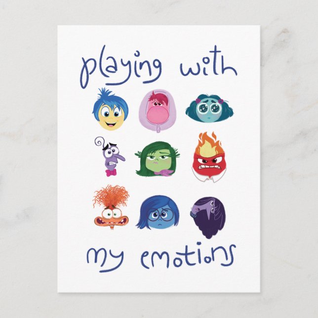 Inside Out 2 Playing With My Emotions Graphic Postcard (Front)