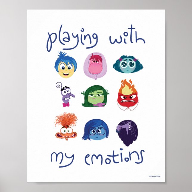 Inside Out 2 Playing With My Emotions Graphic Poster (Front)