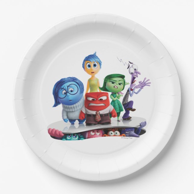 Inside Out 2 Theatrical Art Paper Plate (Front)