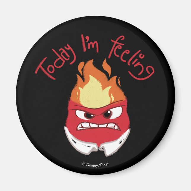Inside Out 2 Today I’m Feeling Anger Graphic Magnet (Front)