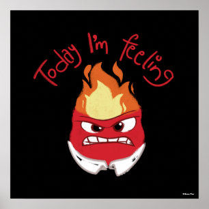 Inside Out 2 Today I’m Feeling Anger Graphic Poster