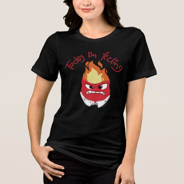 Inside Out 2 Today I’m Feeling Anger Graphic Tri-Blend Shirt (Front)