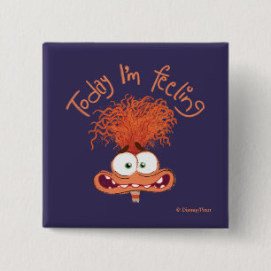 Inside Out 2 Today I’m Feeling Anxiety  Graphic Inch Square Button