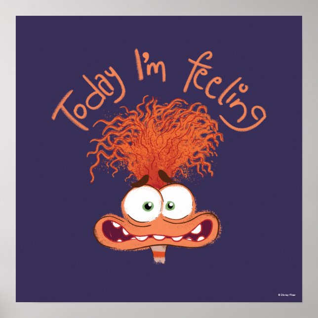 Inside Out 2 Today I’m Feeling Anxiety  Graphic Poster (Front)