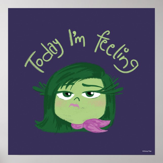 Inside Out 2 Today I’m Feeling Disgust Graphic Poster (Front)