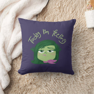 Inside Out 2 Today I’m Feeling Disgust Graphic Throw Pillow