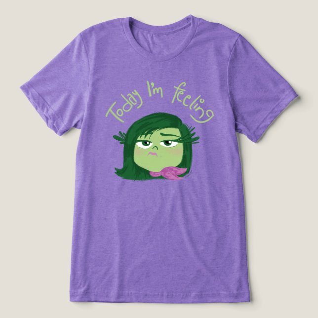 Inside Out 2 Today I’m Feeling Disgust Graphic Tri-Blend Shirt (Design Front)