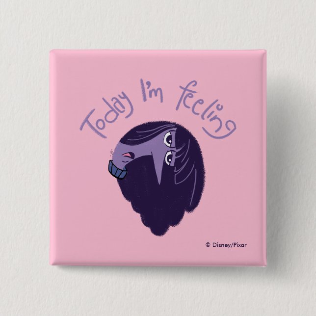 Inside Out 2 Today I’m Feeling Ennui Graphic Inch Square Button (Front)