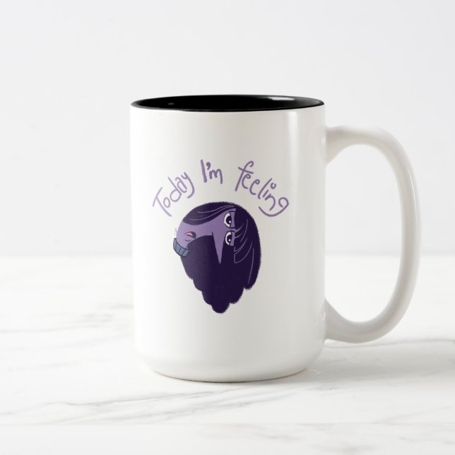 Inside Out 2 Today I’m Feeling Ennui Graphic Two-Tone Coffee Mug (Right)