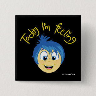 Inside Out 2 Today I’m Feeling Joy Graphic Inch Square Button