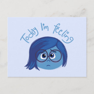 Inside Out 2 Today I’m Feeling Sadness Graphic Postcard