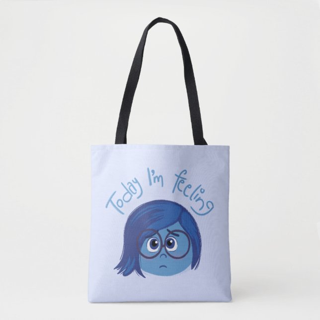 Inside Out 2 Today I’m Feeling Sadness Graphic Tote Bag (Front)