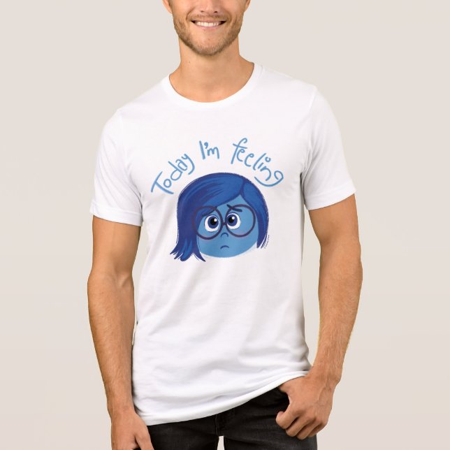 Inside Out 2 Today I’m Feeling Sadness Graphic Tri-Blend Shirt (Front)