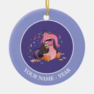 Inside Out Bing Bong Crying Candy Add Your Name Ceramic Ornament