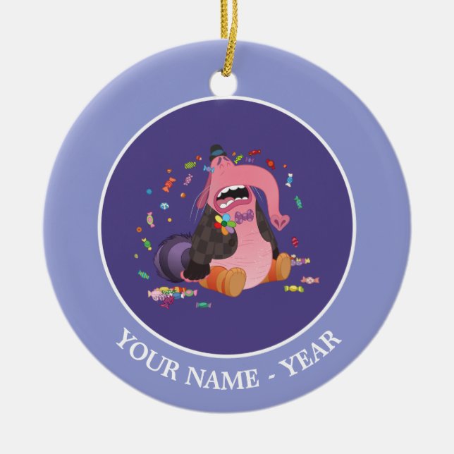 Inside Out | Bing Bong Crying Candy Add Your Name Ceramic Ornament (Front)