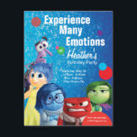 Inside Out Birthday Invitation<br><div class="desc">Growing up can be a bumpy road, and it’s no exception for Riley, who is uprooted from her Midwest life when her father starts a new job in San Francisco. Like all of us, Riley is guided by her emotions – Joy, Fear, Anger, Disgust and Sadness. The emotions live in...</div>