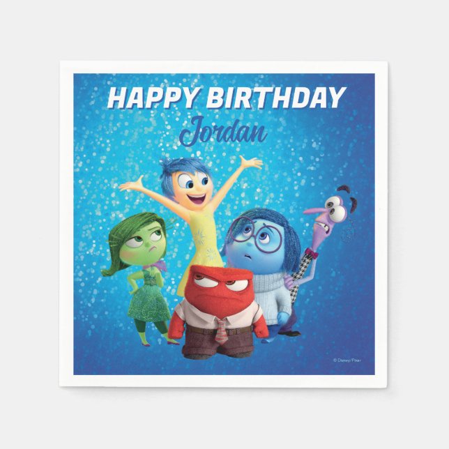 Inside Out Birthday Napkin (Front)