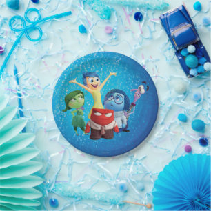 Inside Out Birthday Paper Plate