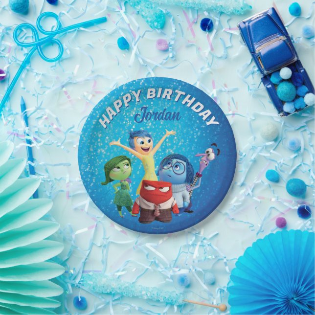 Inside Out Birthday Paper Plate (Party)