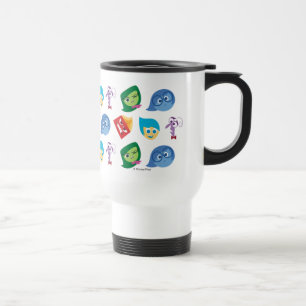 Inside Out   Character Pattern Travel Mug
