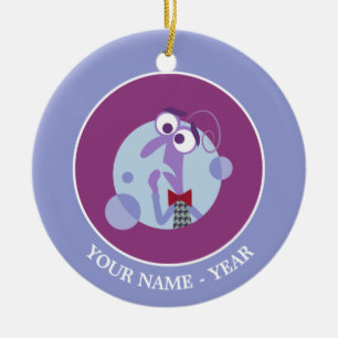 Inside Out Fear Face Add Your Name Ceramic Ornament