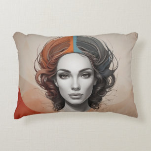inside out vivid girl accent pillow