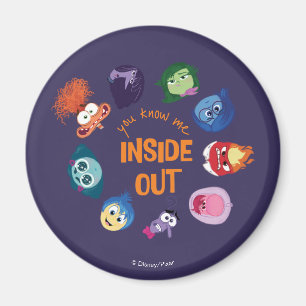 Inside Out You Know Me Inside Out Character Circle Magnet