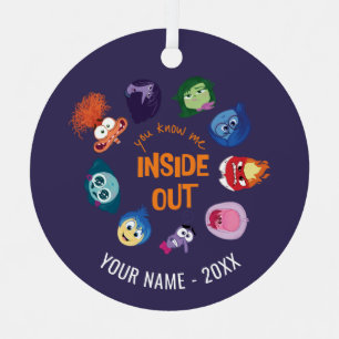 Inside Out You Know Me Inside Out Character Circle Metal Ornament