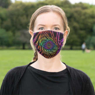 Inside | Rainbow Fractal Art Cloth Face Mask