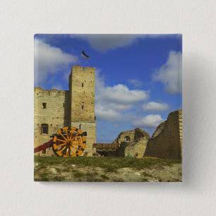 Inside Rakvere Castle, Rakvere, Estonia 2 Inch Square Button
