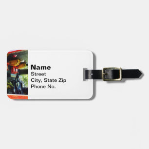 Inside the Fire Truck Luggage Tag