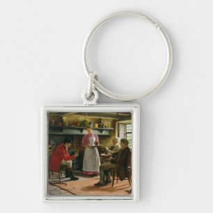 Inside the Lygon Arms, Broadway, 1896 Keychain