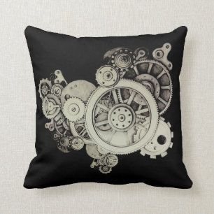 Inside The Machine Throw Pillow