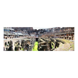 Inside the Roman Colosseum Panoramic Photo Print