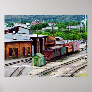 Inside the Train Yard Poster