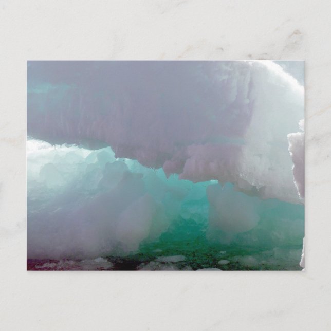 Inside view of a melting ice berg postcard (Front)