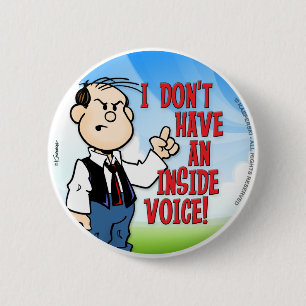 Inside Voice 2 Inch Round Button