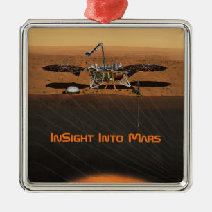 InSight Mars Lander Mission Metal Ornament