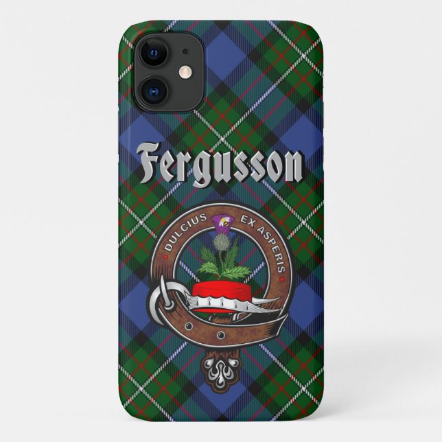 Insigne de clan Fergusson et étui téléphonique Tar (Dos)