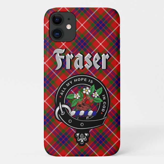 Insigne de clan Fraser et étui téléphonique Tartan (Dos)