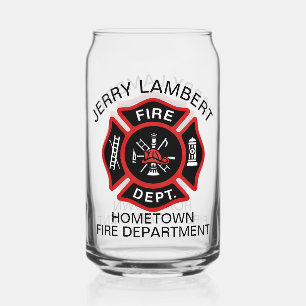 Insigne de pompier du service d'incendie rouge per