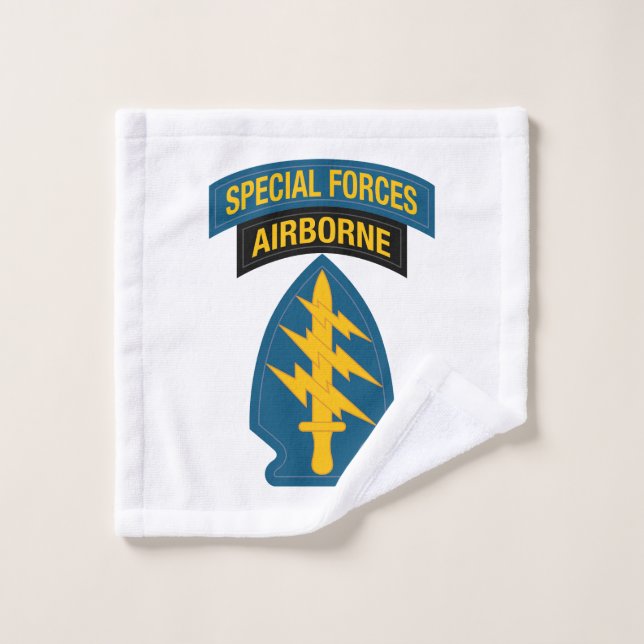 Insigne des forces spéciales - Onglet aéroporté (Gant de toilette)