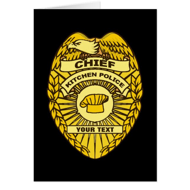 Insigne du chef de la police de cuisine (Devant)