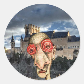 Insomniac Visits Alcazar-of-Segovia Classic Round Sticker