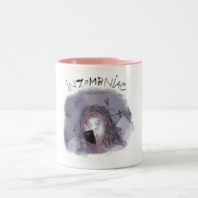 Insomnie de milieu de vie drôle Zombie Mug (Centre)