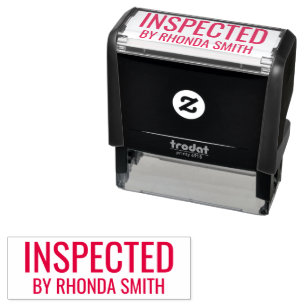 Inspected by Name Self-inking Stamp