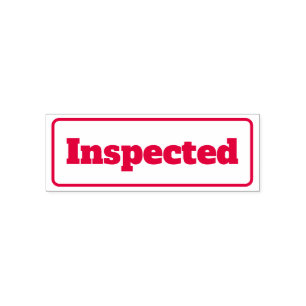 Inspected Custom Business Stationary Simple  Self-inking Stamp